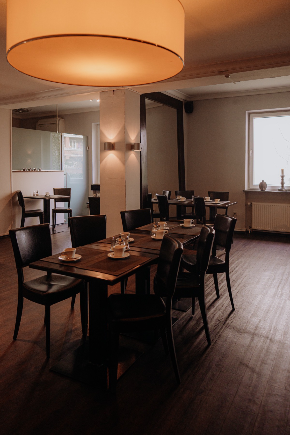 Gemütliche Ecke im Frühstücksraum des Hotels am Rothenbaum