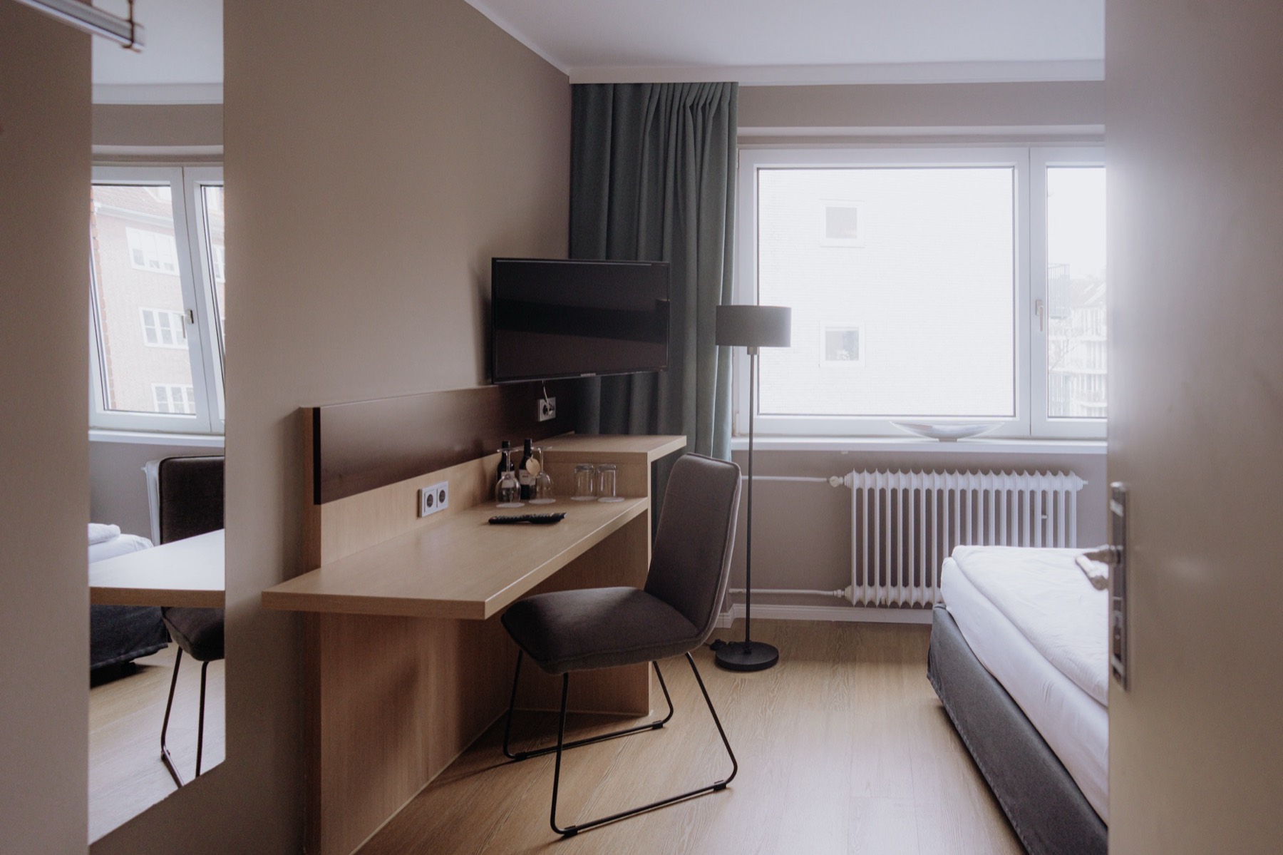 Kleines Doppelzimmer im Hotel am Rothenbaum
